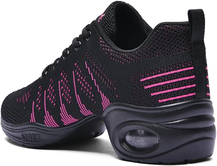 Cushion Lady Girls Modern Breathable Air Cushion Split Sole Athletic Walking Dance Shoes Lightweight Practice Professional Performance Dance Shoes