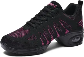 Cushion Lady Girls Modern Breathable Air Cushion Split Sole Athletic Walking Dance Shoes Lightweight Practice Professional Performance Dance Shoes