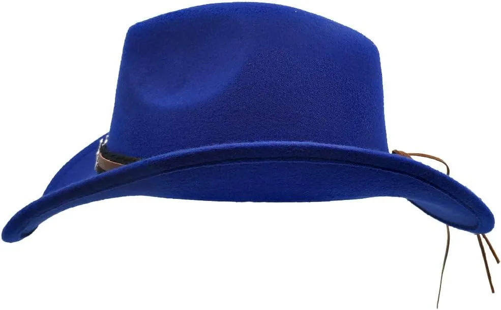 Men & Women's Fur Felt Cowboy Hat Wide Brim Western Outback
