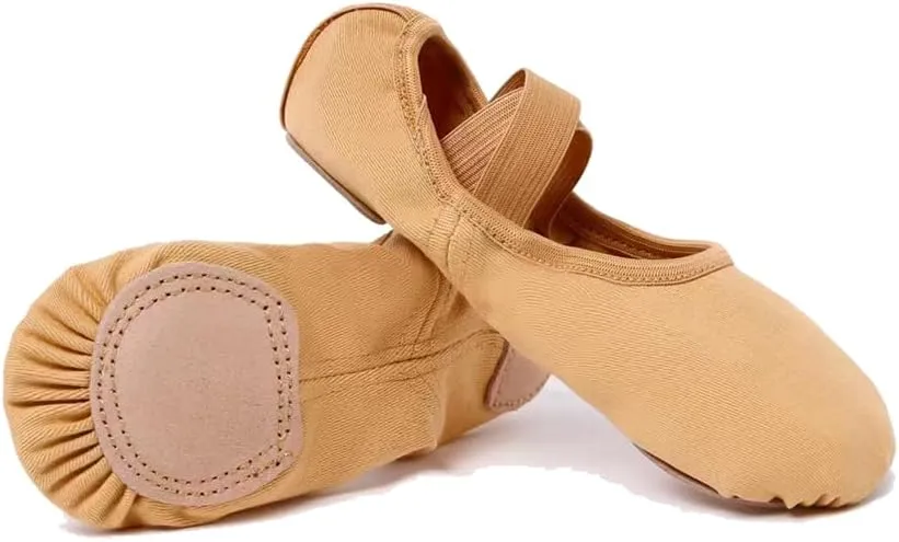 MSMAX Dance Flats Performa Stretch Ballet Slipper Toddler/Little Kid/Big Kid/Adult